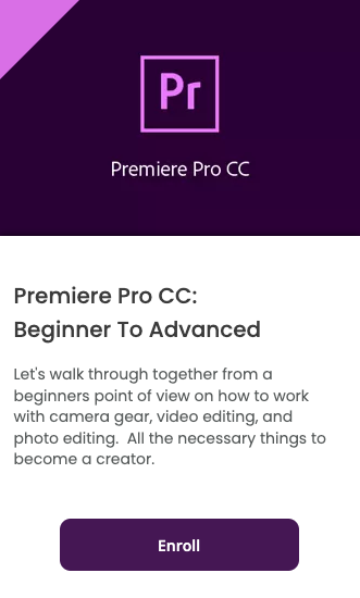 Premiere Pro CC:  Beginner To Advanced