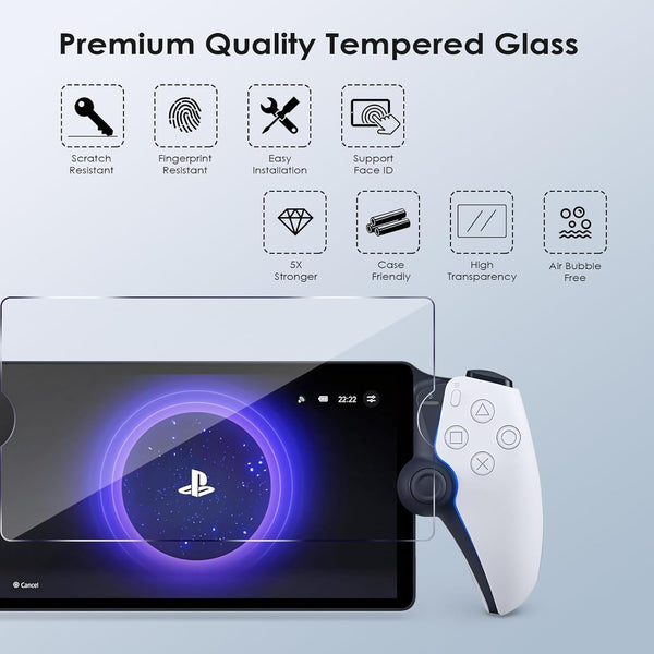 Playstation Portal Tempered Glass Screen Protector (2-Pack)