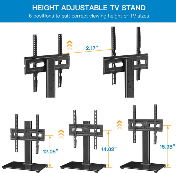 Premium Tempered Glass Universal TV Stand (VESA MOUNT)