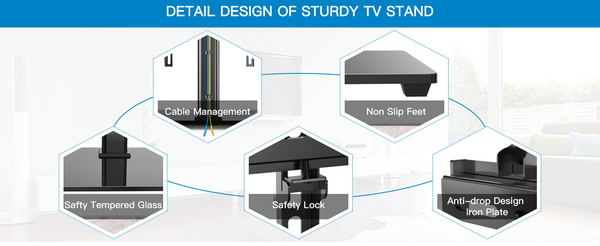 Premium Tempered Glass Universal TV Stand (VESA MOUNT)